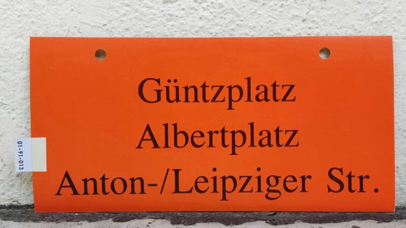 Güntzplatz – Albert­platz – Anton-/Leip­ziger Str.