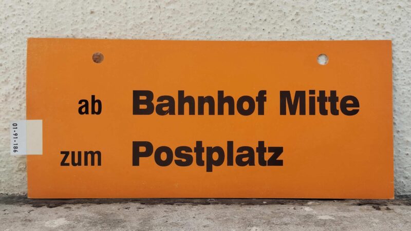 ab Bahnhof Mitte zum Postplatz