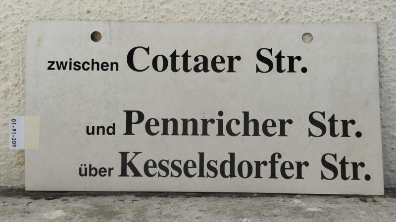 zwischen Cottaer Str. und Penn­ri­cher Str. über Kes­sels­dorfer Str.