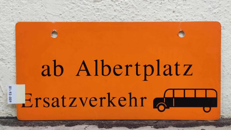 ab Albert­platz Ersatz­ver­kehr [Bus alt]