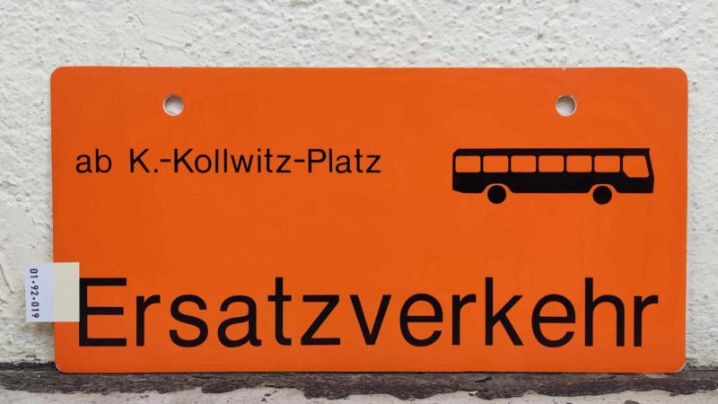 ab K.-Kollwitz-Platz  [Bus neu] Ersatz­ver­kehr