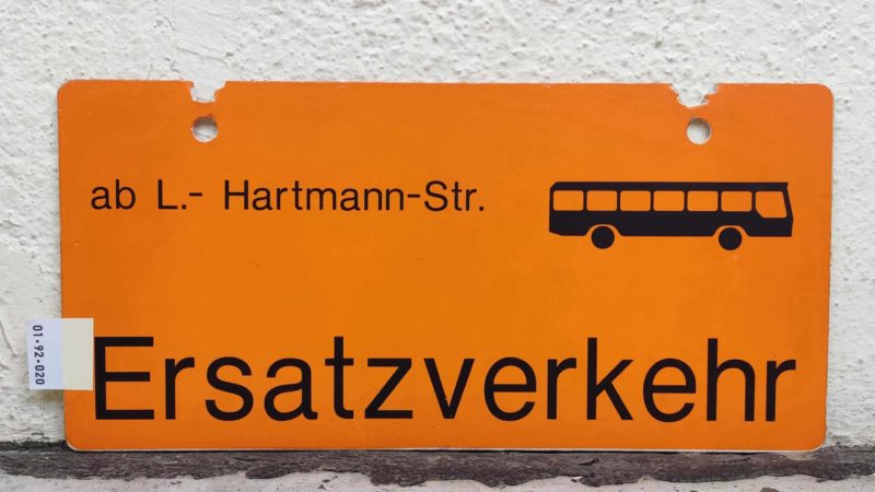 ab L.- Hartmann-Str.  [Bus neu] Ersatz­ver­kehr