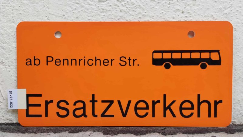 ab Penn­ri­cher Str.  [Bus neu] Ersatz­ver­kehr
