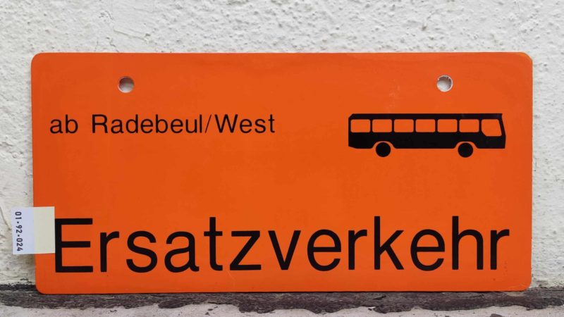 ab Radebeul/​West [Bus neu] Ersatz­ver­kehr