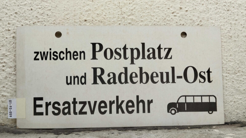 zwischen Postplatz und Radebeul-Ost Ersatz­ver­kehr [BUS alt]