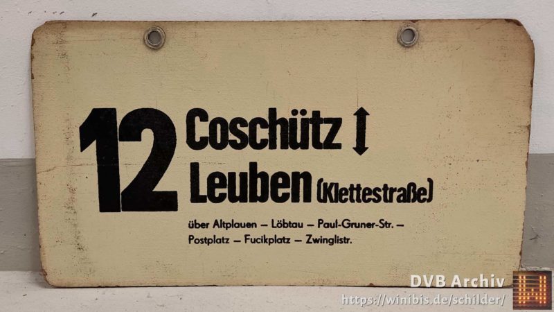 12 Coschütz – Leuben (Klet­te­straße)