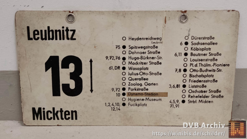 13 Leubnitz – Mickten