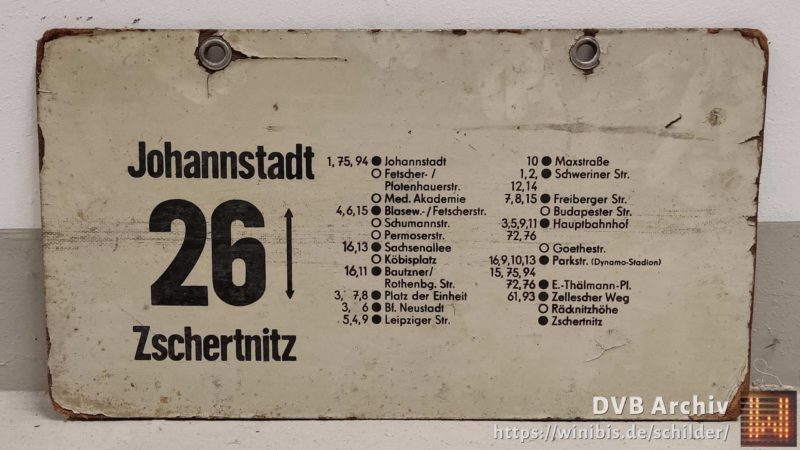 26 Johann­stadt – Zschertnitz