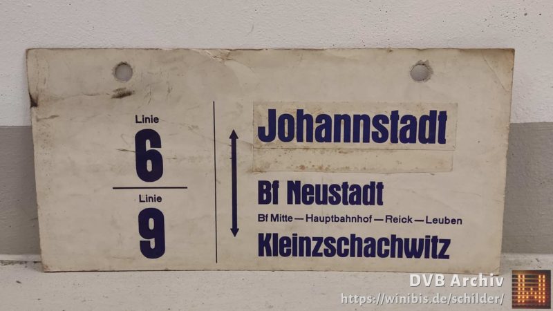 Linie 6/​Linie 9 Johann­stadt – Klein­zschach­witz