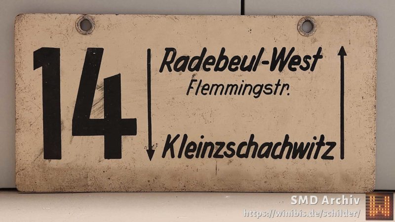 14 Radebeul-West Flem­mingstr. – Klein­zschach­witz