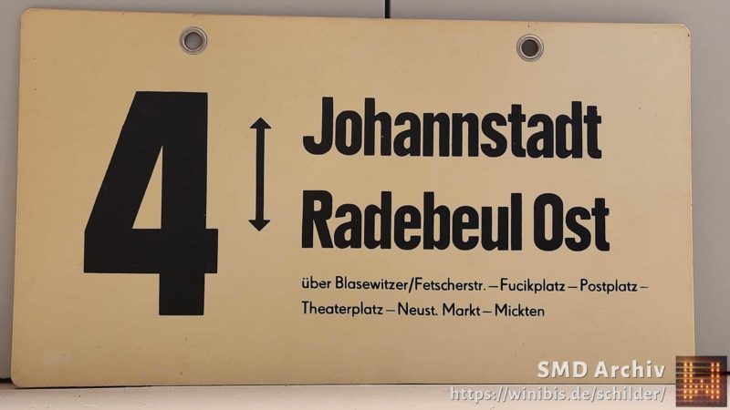 4 Johann­stadt – Radebeul Ost