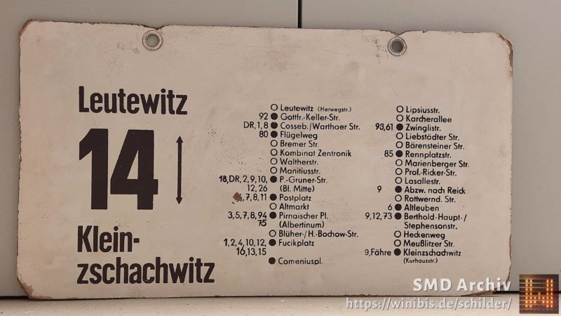 14 Klein- zschach­witz – Leutewitz