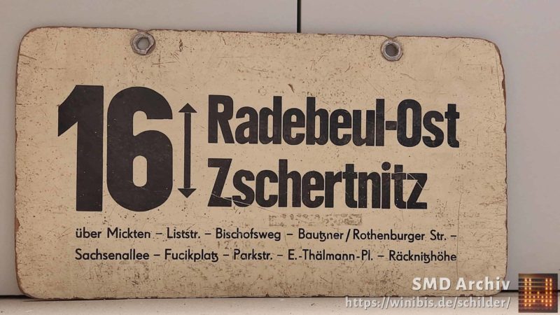 16 Radebeul-Ost – Zschertnitz