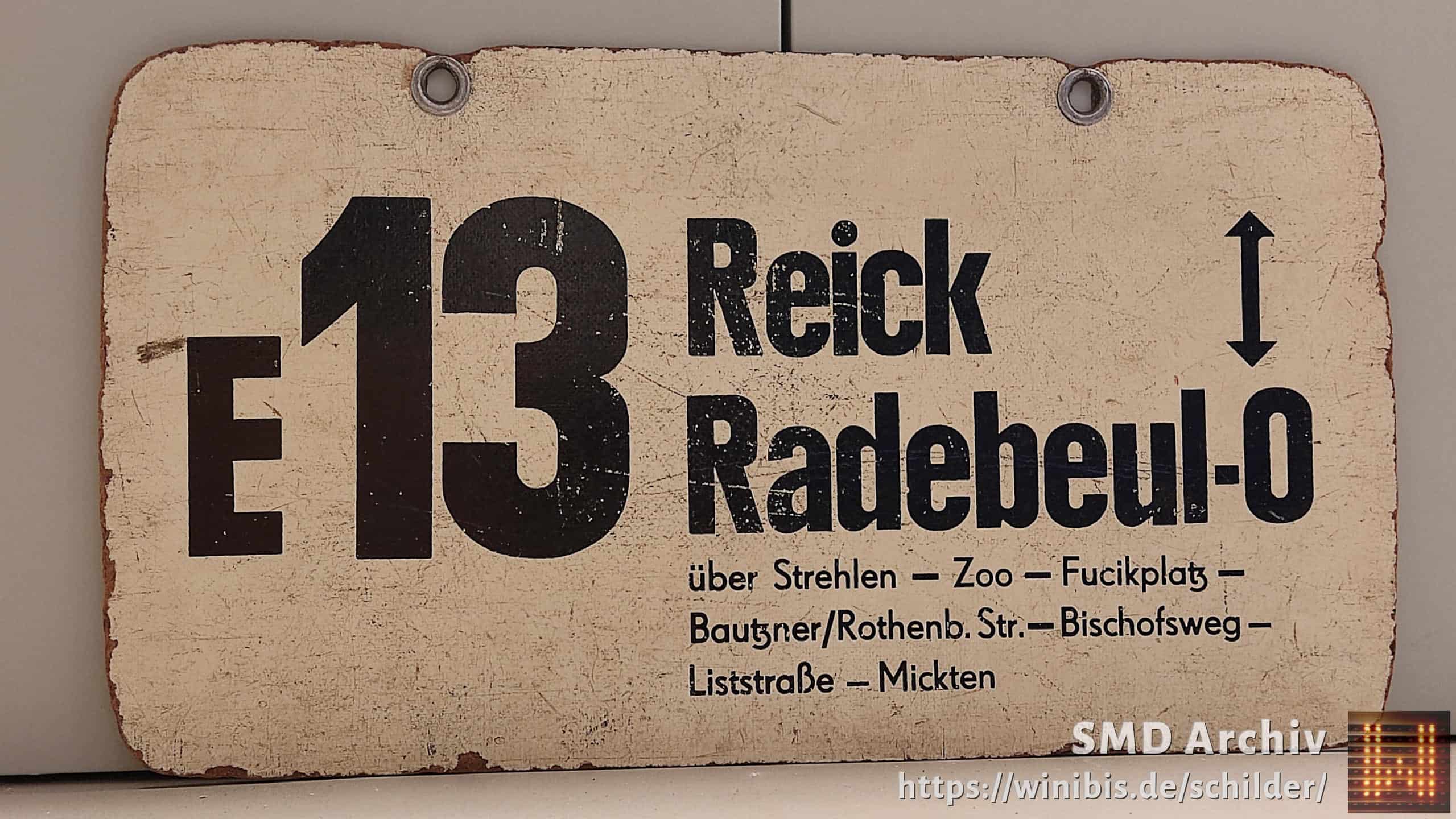 E13 Reick – Radebeul‑O