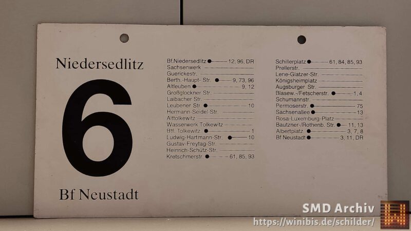 6 Nie­der­sedlitz – Bf Neustadt