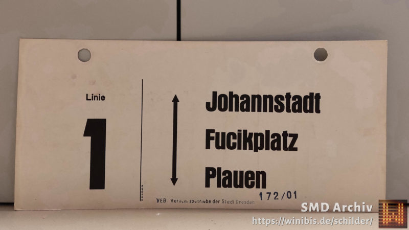 Linie 1 Johann­stadt – Plauen