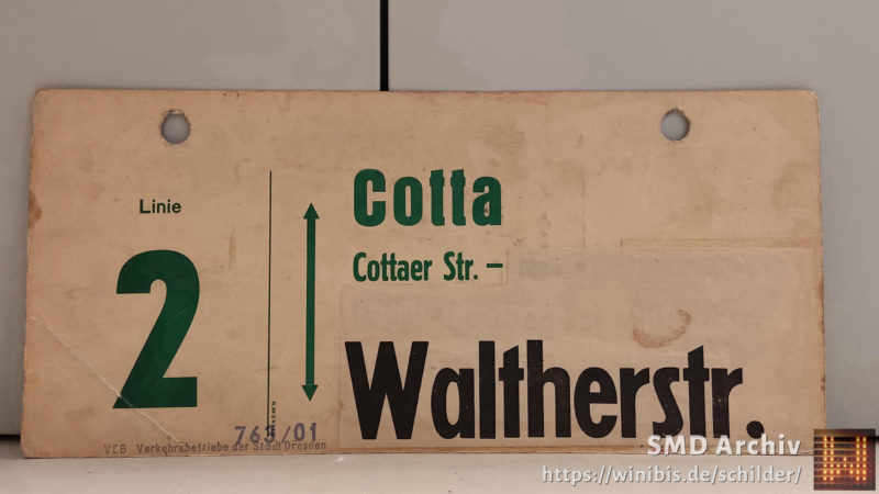 Linie 2 Cotta – Walt­herstr.