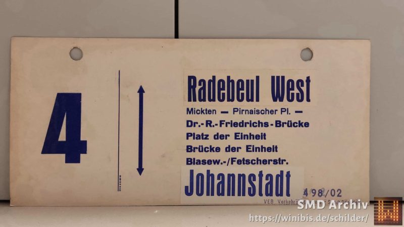 4 Radebeul West – Johann­stadt