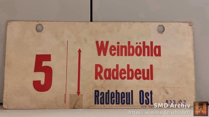 5 Weinböhla – Radebeul Ost