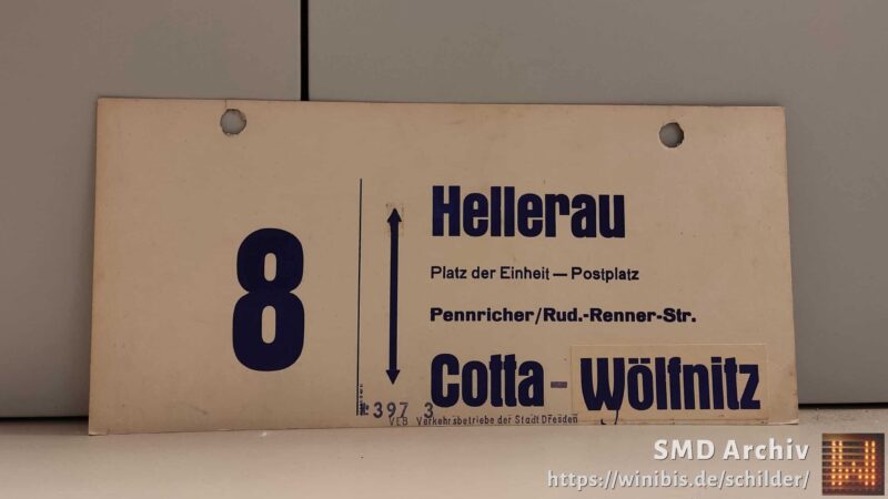 8 Hellerau – Cotta – Wölfnitz