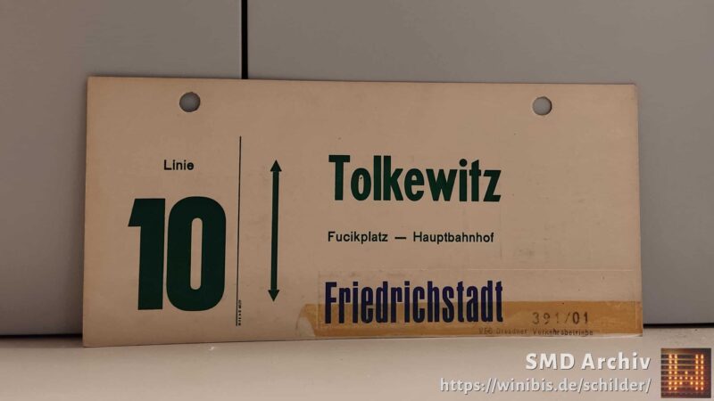 Linie 10 Tolkewitz – Fried­rich­stadt