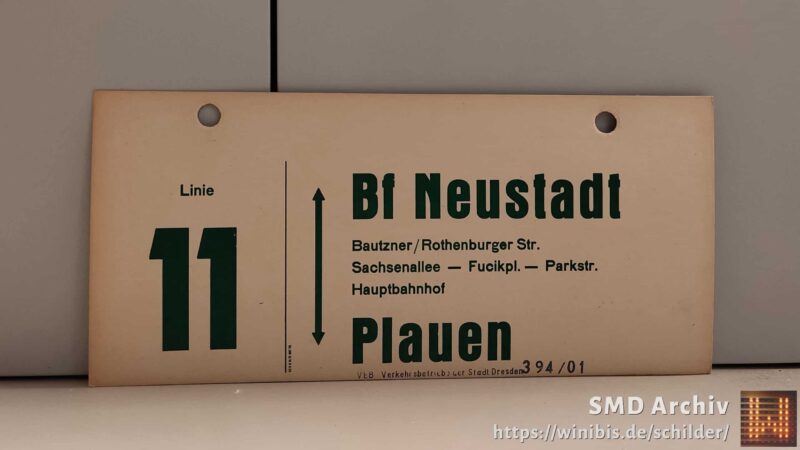 Linie 11 Bf Neustadt – Plauen