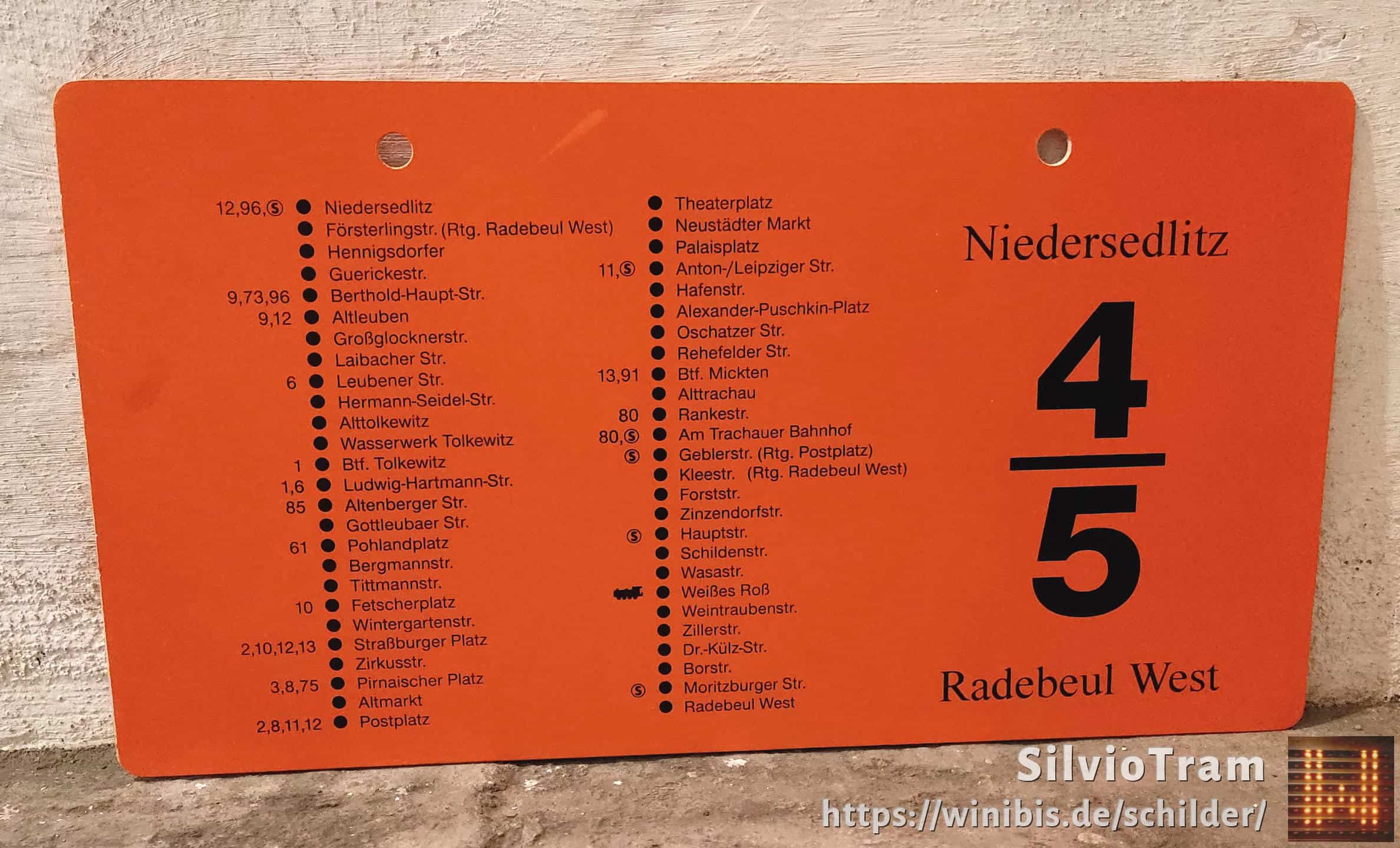 4/5 Niedersedlitz – Radebeul West #4