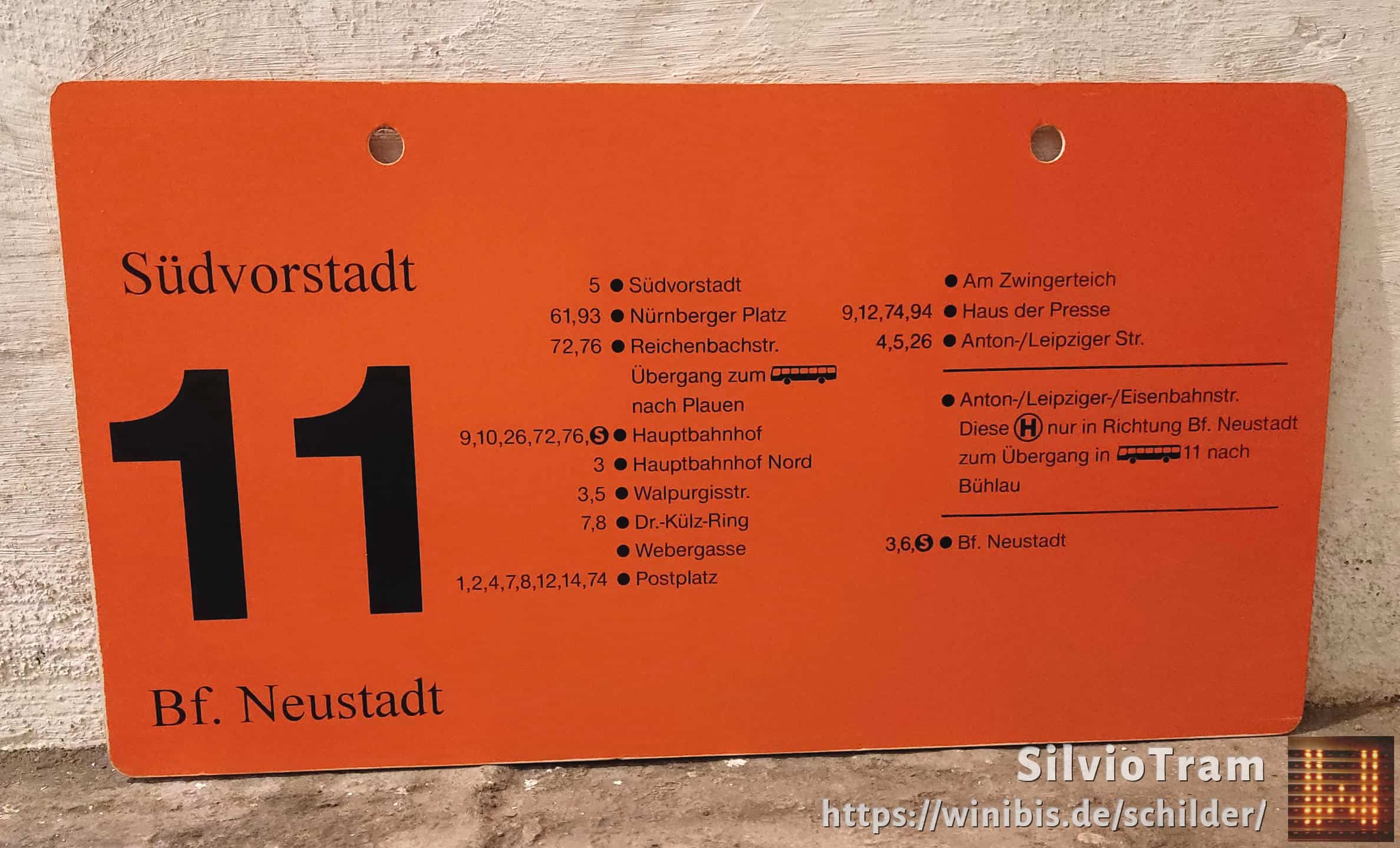 11 Südvorstadt – Bf. Neustadt #4