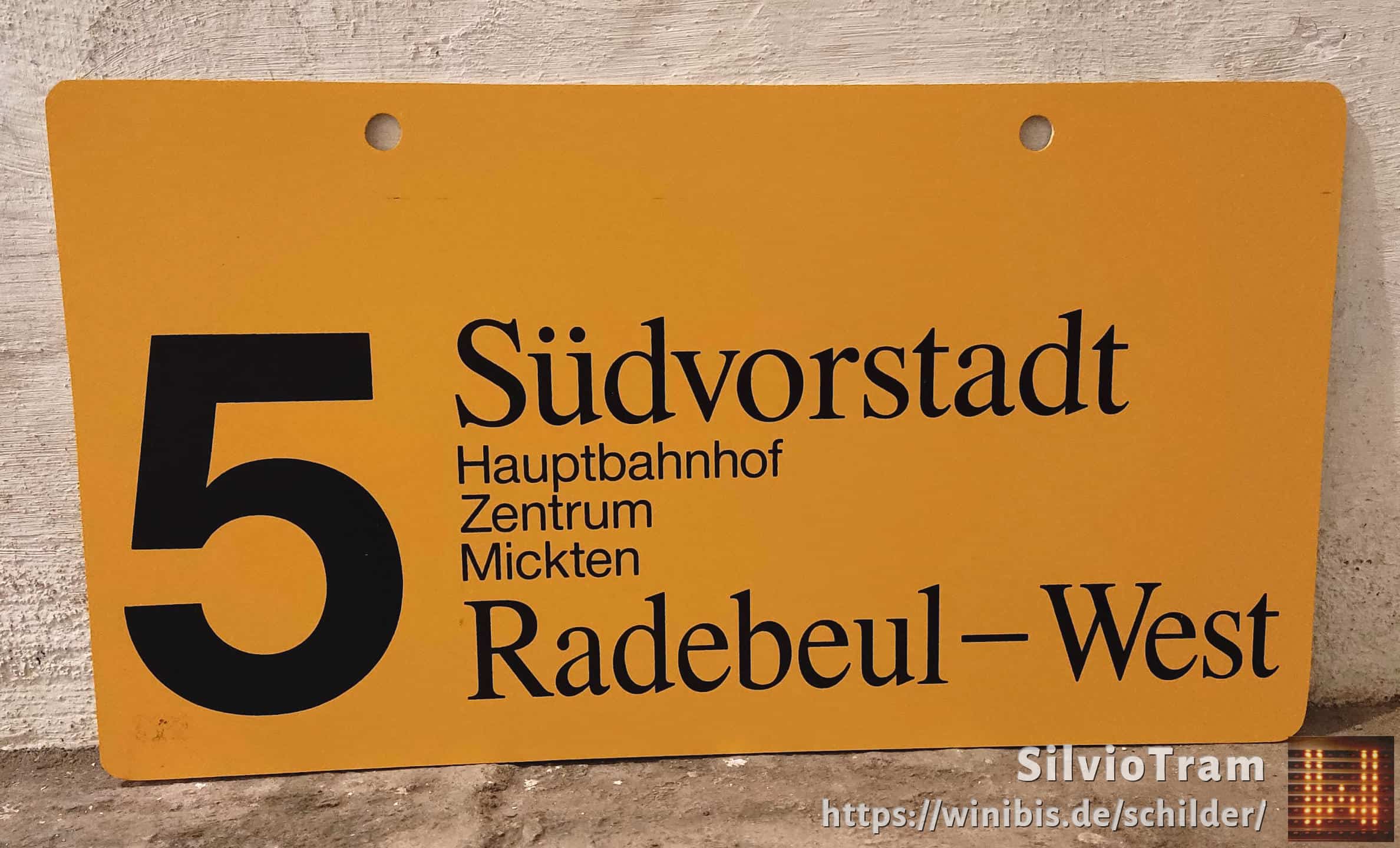 5 Südvorstadt – Radebeul-West #1