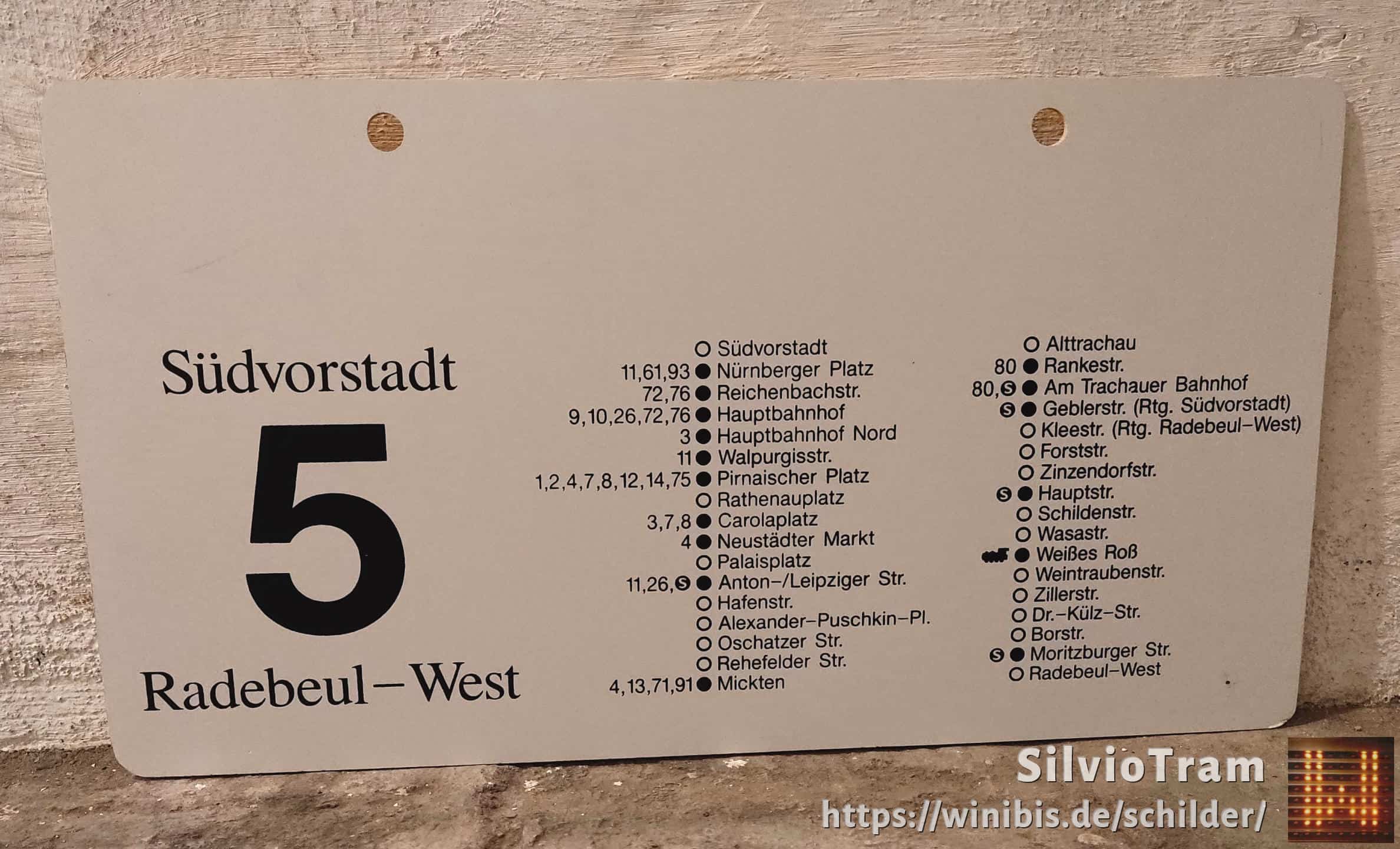 5 Südvorstadt – Radebeul-West #2
