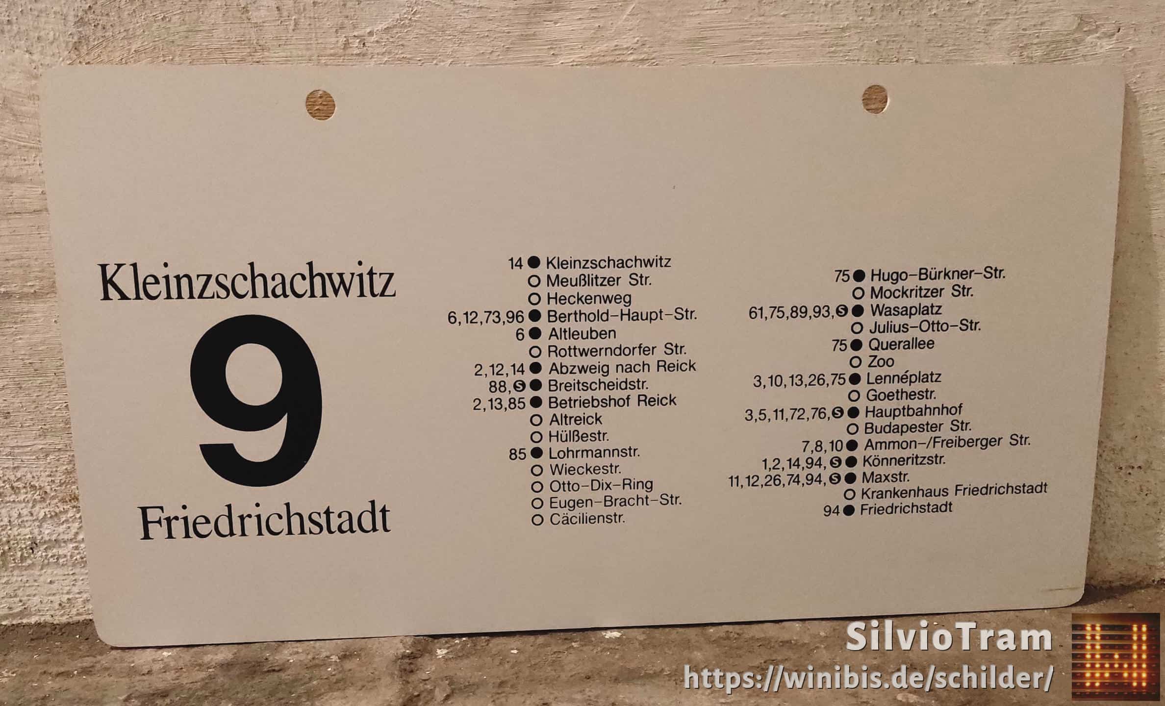 9 Kleinzschachwitz – Friedrichstadt #2