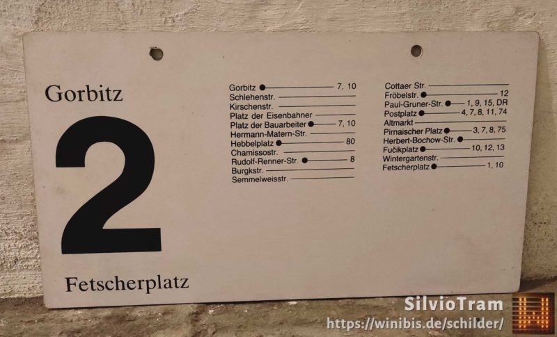 2 Gorbitz – Fet­scher­platz