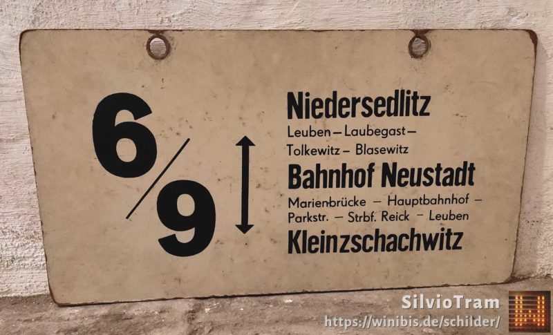 6/​9 Nie­der­sedlitz – Bahnhof Neustadt – Klein­zschach­witz